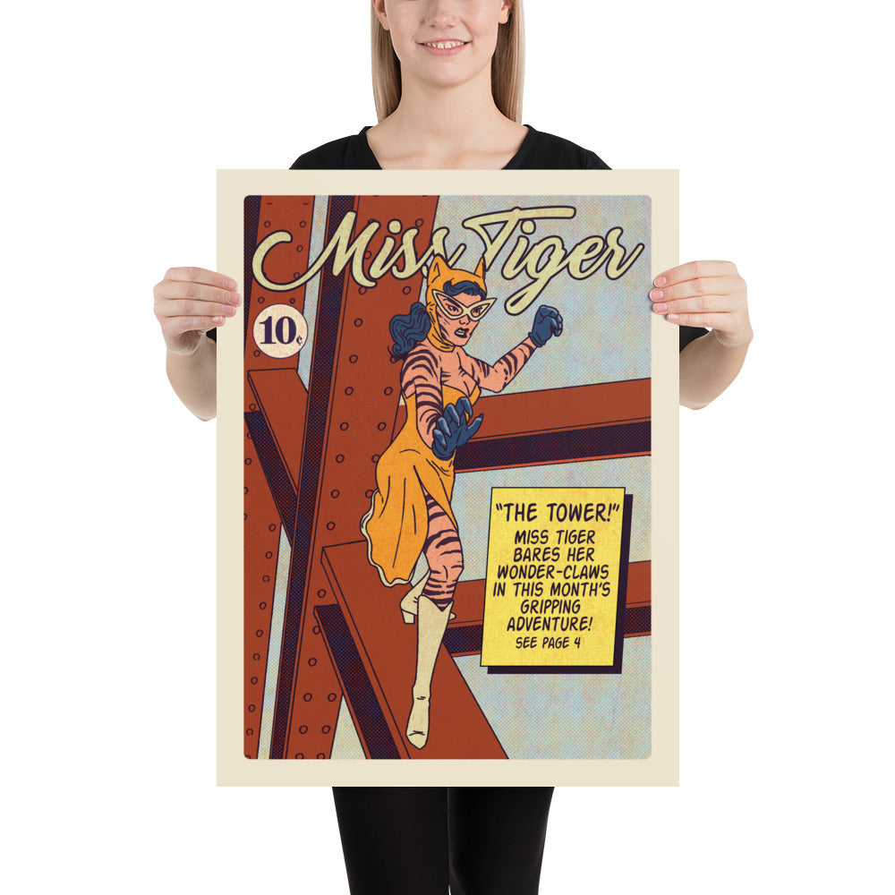 Age of Comics | Superhero Collection | Miss Kitty | Matte Poster