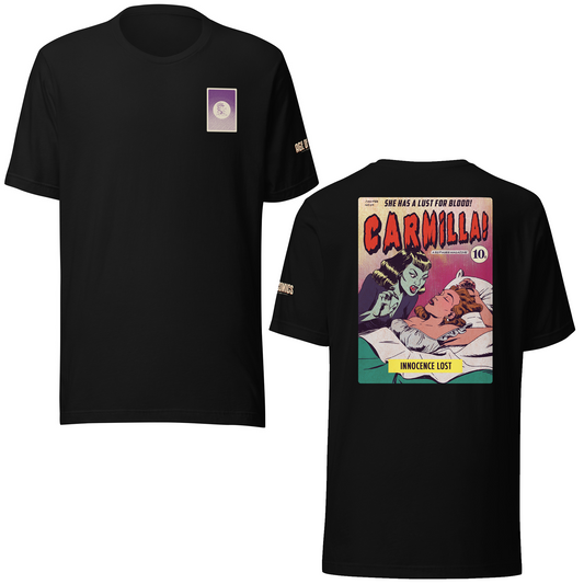 Age of Comics | Horror Collection | Carmilla | Unisex T-shirt | Black | Front & Back Print