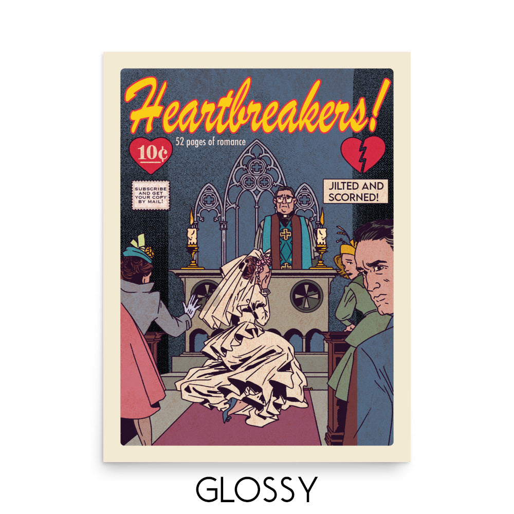 Age of Comics | Romance Collection | Heartbreakers! | Glossy Poster