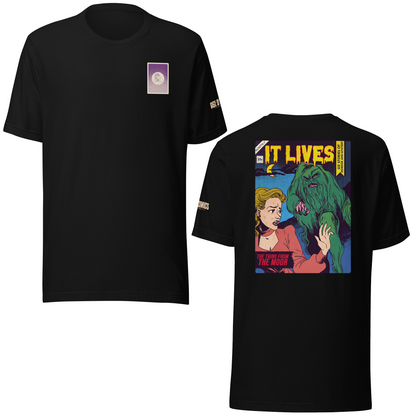 Age of Comics | Horror Collection | It Lives | Unisex T-shirt | Black | Front & Back Print
