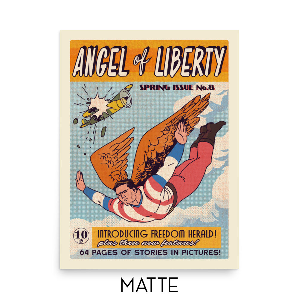 Age of Comics | Superhero Collection | Angel of Liberty | Matte Poster