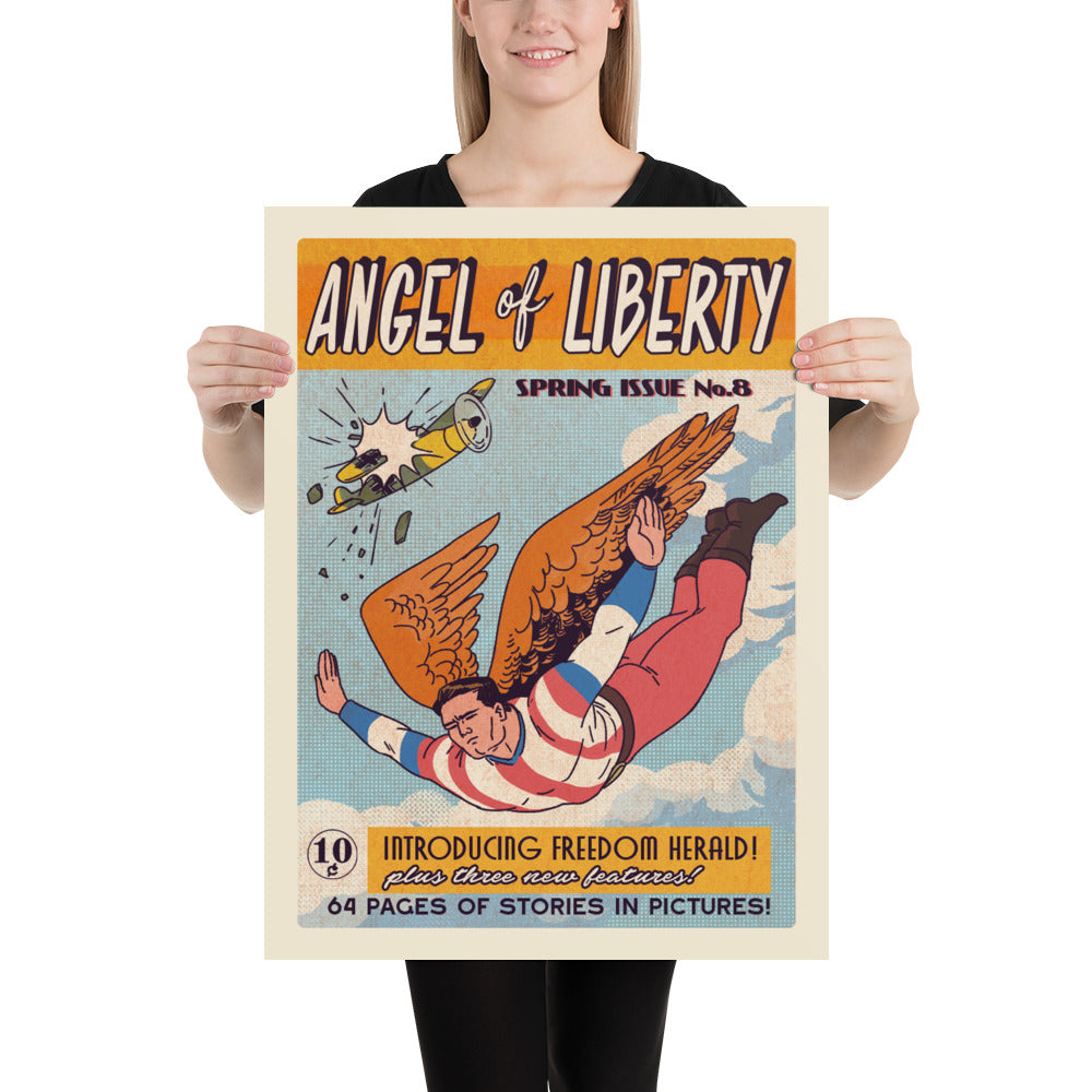 Age of Comics | Superhero Collection | Angel of Liberty | Glossy Poster