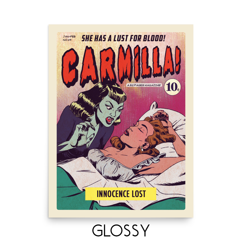 Age of Comics | Horror Collection | Carmilla | Glossy Poster