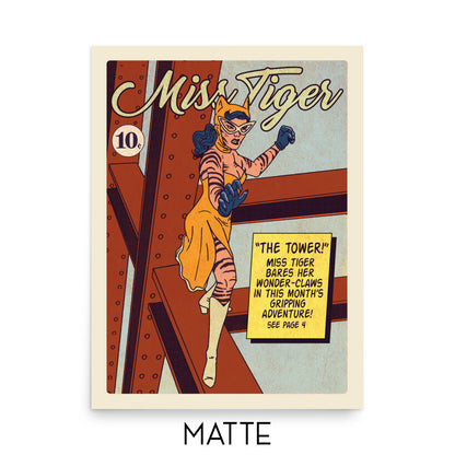 Age of Comics | Superhero Collection | Miss Kitty | Matte Poster