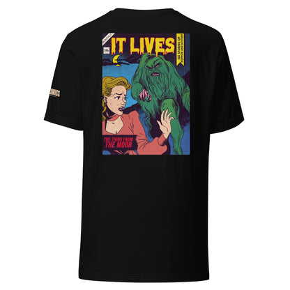 Age of Comics | Horror Collection | It Lives | Unisex T-shirt | Black | Front & Back Print