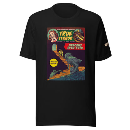 Age of Comics | Horror Collection | True Terror | Unisex T-shirt | Black | Front Print