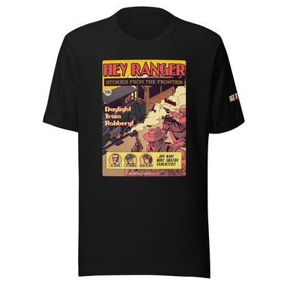 Age of Comics | Western Collection | Hey Ranger | Unisex T-shirt | Black | Front Print