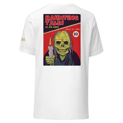 Age of Comics | Horror Collection | Haunting Tales | Unisex T-shirt | White | Front & Back Print