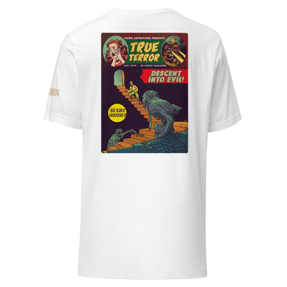 Age of Comics | Horror Collection | True Terror | Unisex T-shirt | White | Front & Back Print