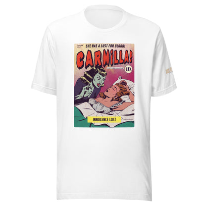 Age of Comics | Horror Collection | Carmilla | Unisex T-shirt | White | Front Print