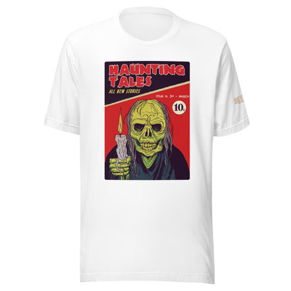 Age of Comics | Horror Collection | Haunting Tales | Unisex T-shirt | White | Front Print