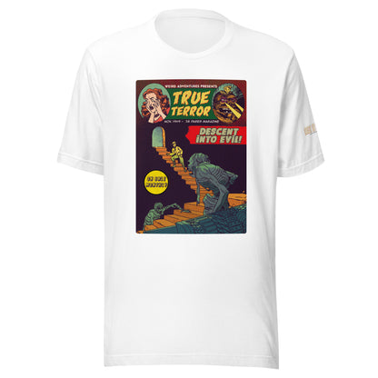 Age of Comics | Horror Collection | True Terror | Unisex T-shirt | White | Front Print