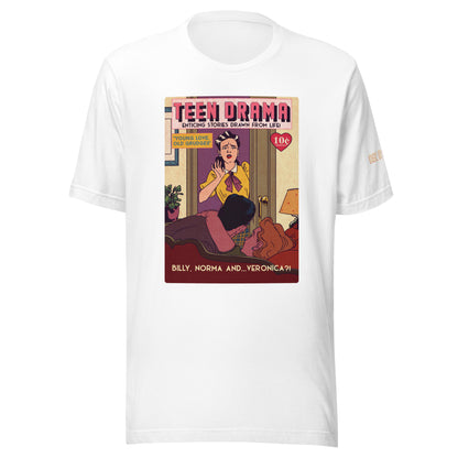 Age of Comics | Romance Collection | Teen Drama | Unisex T-shirt | White | Front Print