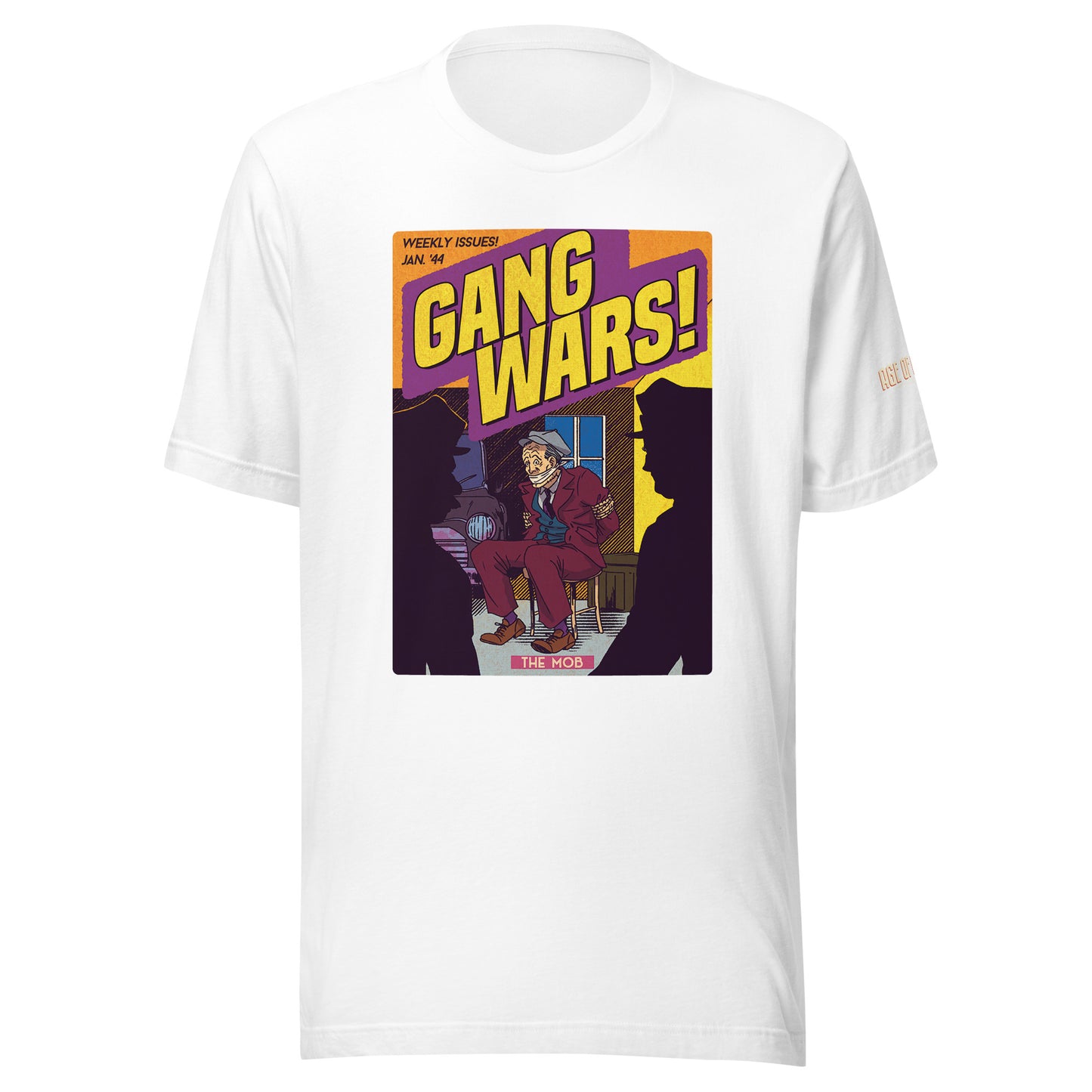 Age of Comics | Crime Collection | Gang Wars  | Unisex T-shirt | White | Front Print