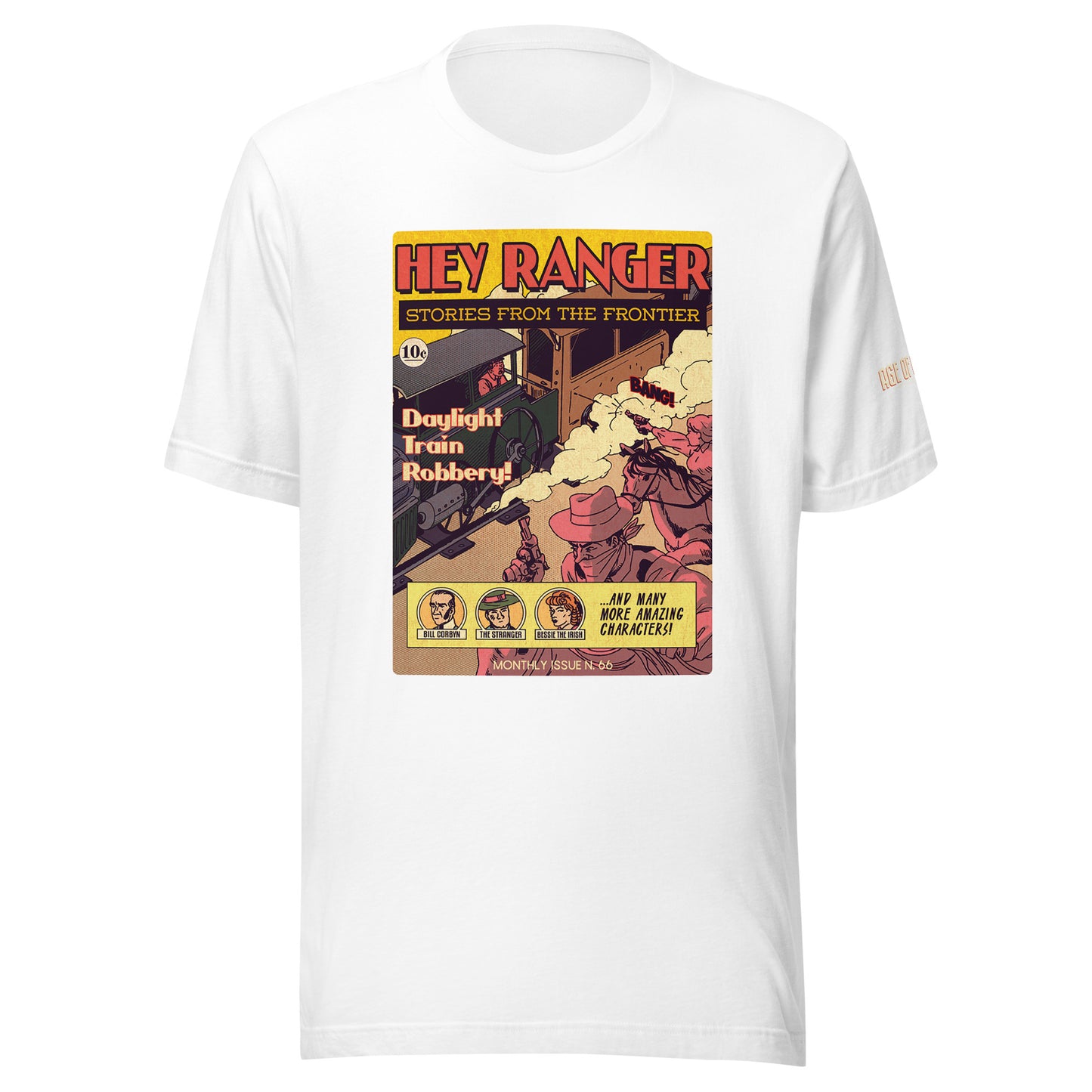 Age of Comics | Western Collection | Hey Ranger | Unisex T-shirt | White | Front Print